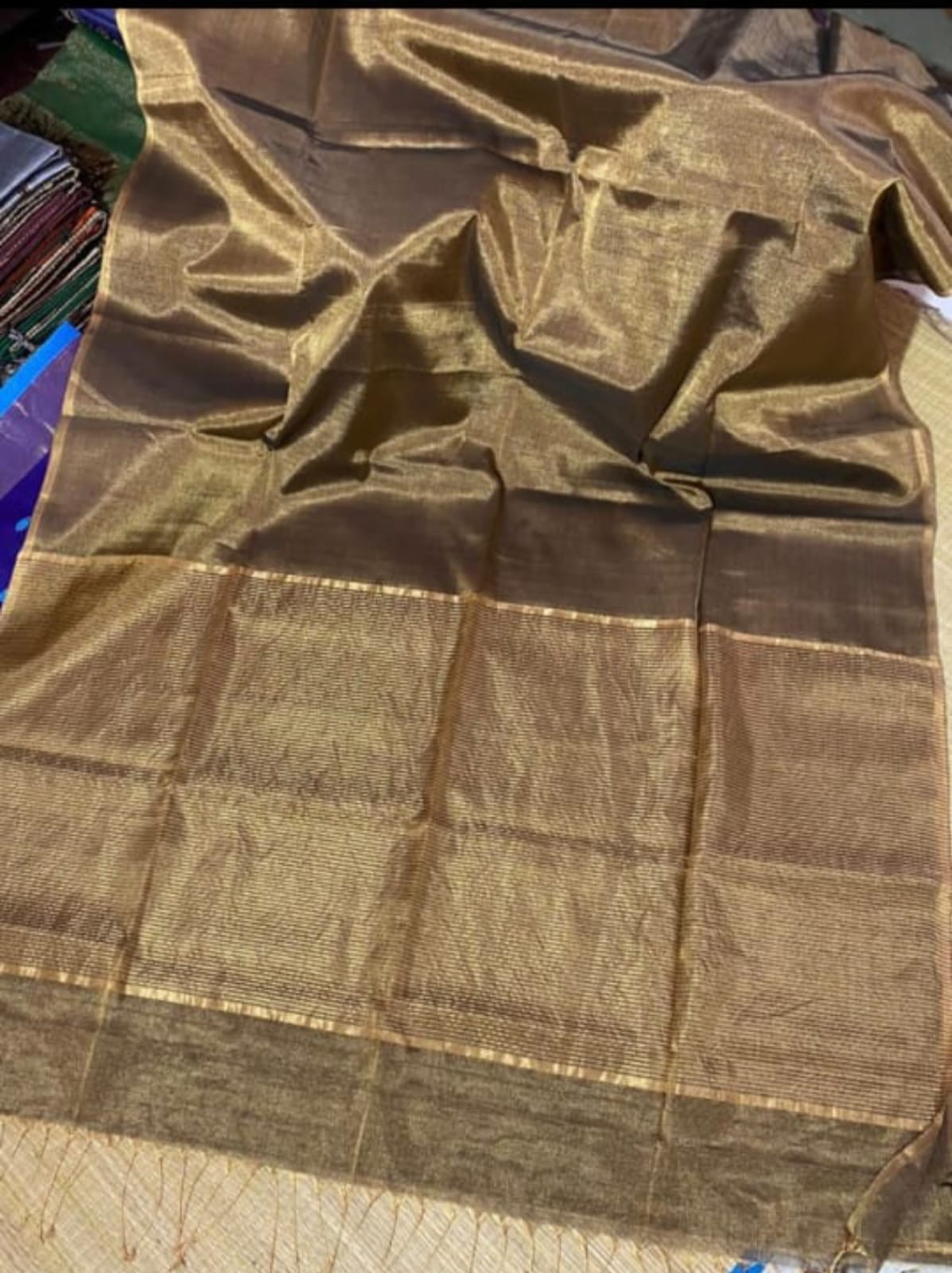 Maheshwari Handloom Tissue Saree