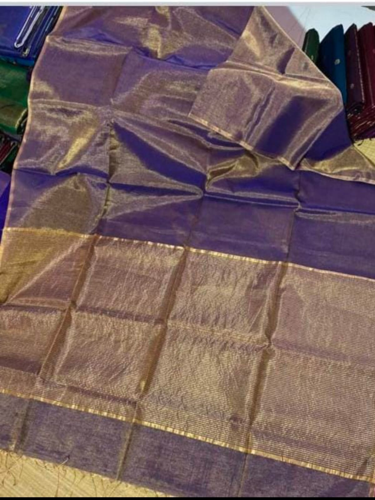 Maheshwari Handloom Tissue Saree