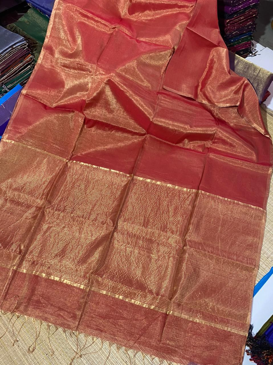 Maheshwari Handloom Tissue Saree