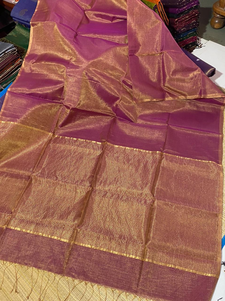 Maheshwari Handloom Tissue Saree