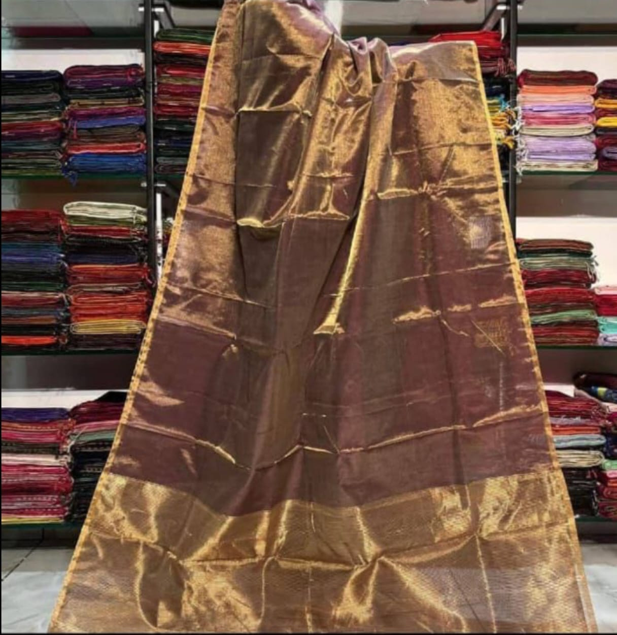 Maheshwari Handloom Tissue Saree