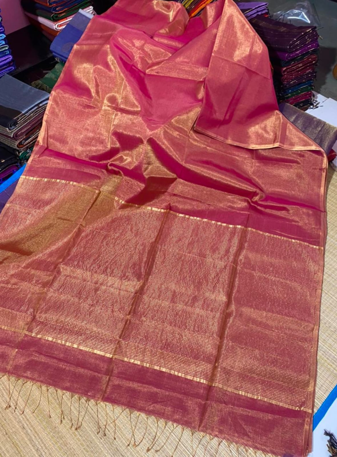 Maheshwari Handloom Tissue Saree
