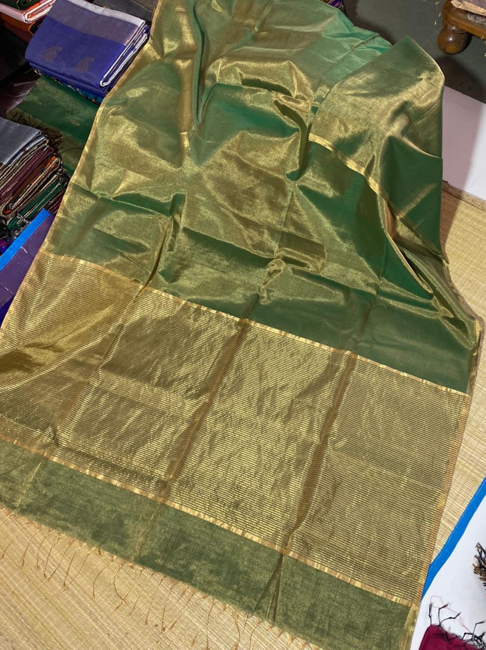 Maheshwari Handloom Tissue Saree