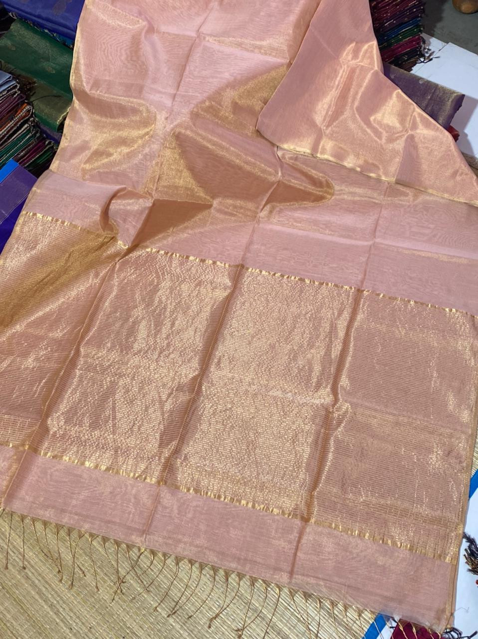 Maheshwari Handloom Tissue Saree
