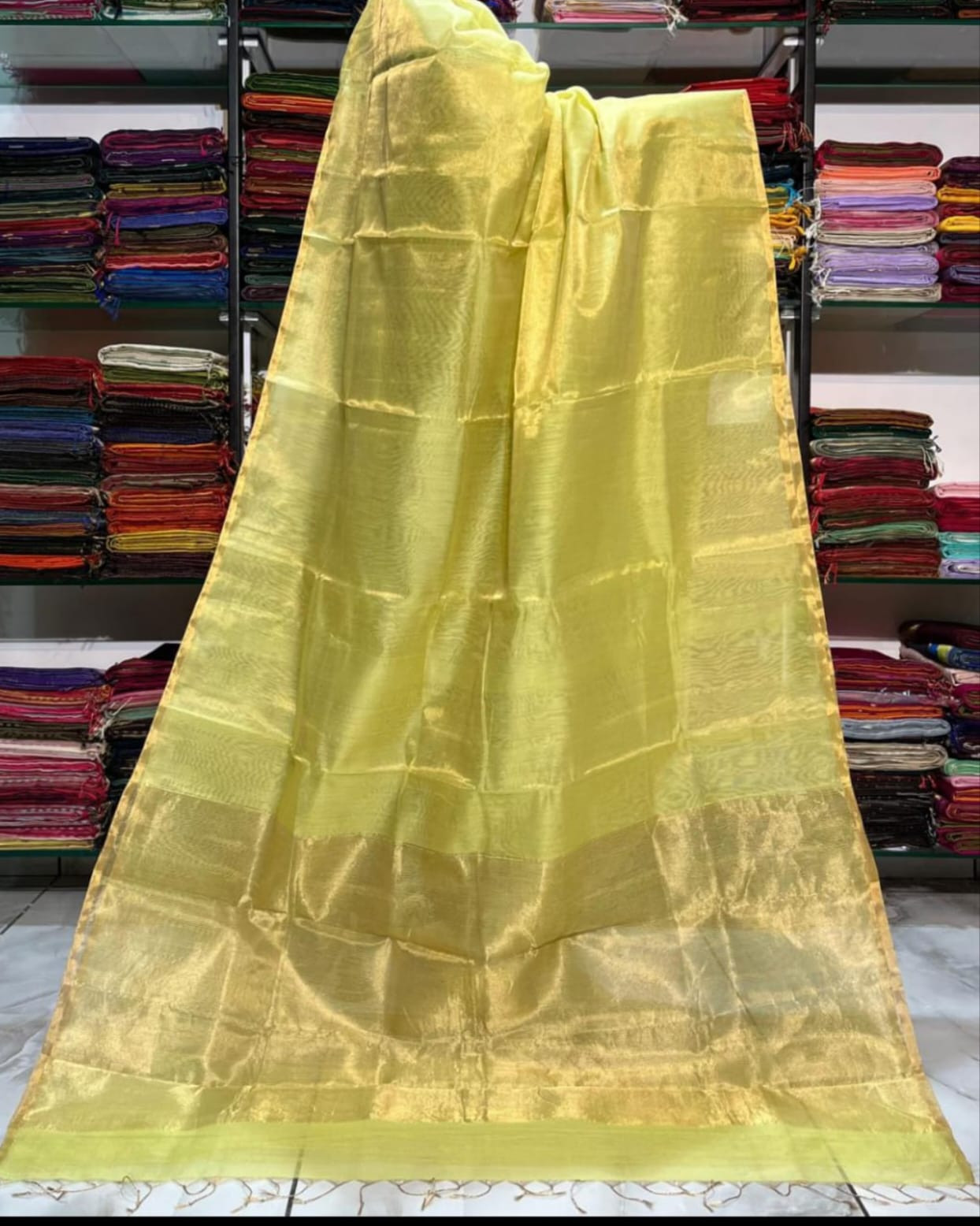 Maheshwari Handloom Tissue Saree