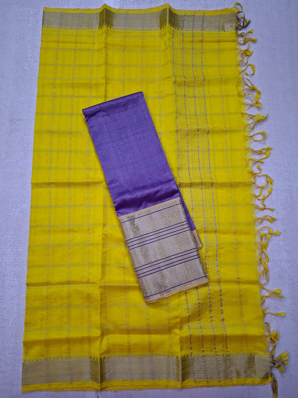 Hand woven mangalagiri LT silk  cotton BIG KANCHI border lehanga sets  langa voni sets 