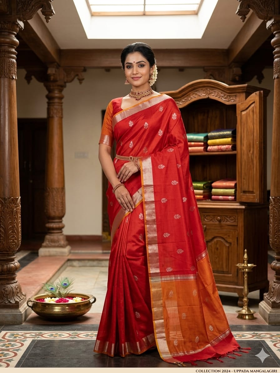 Mangalagiri Small Butta Saree