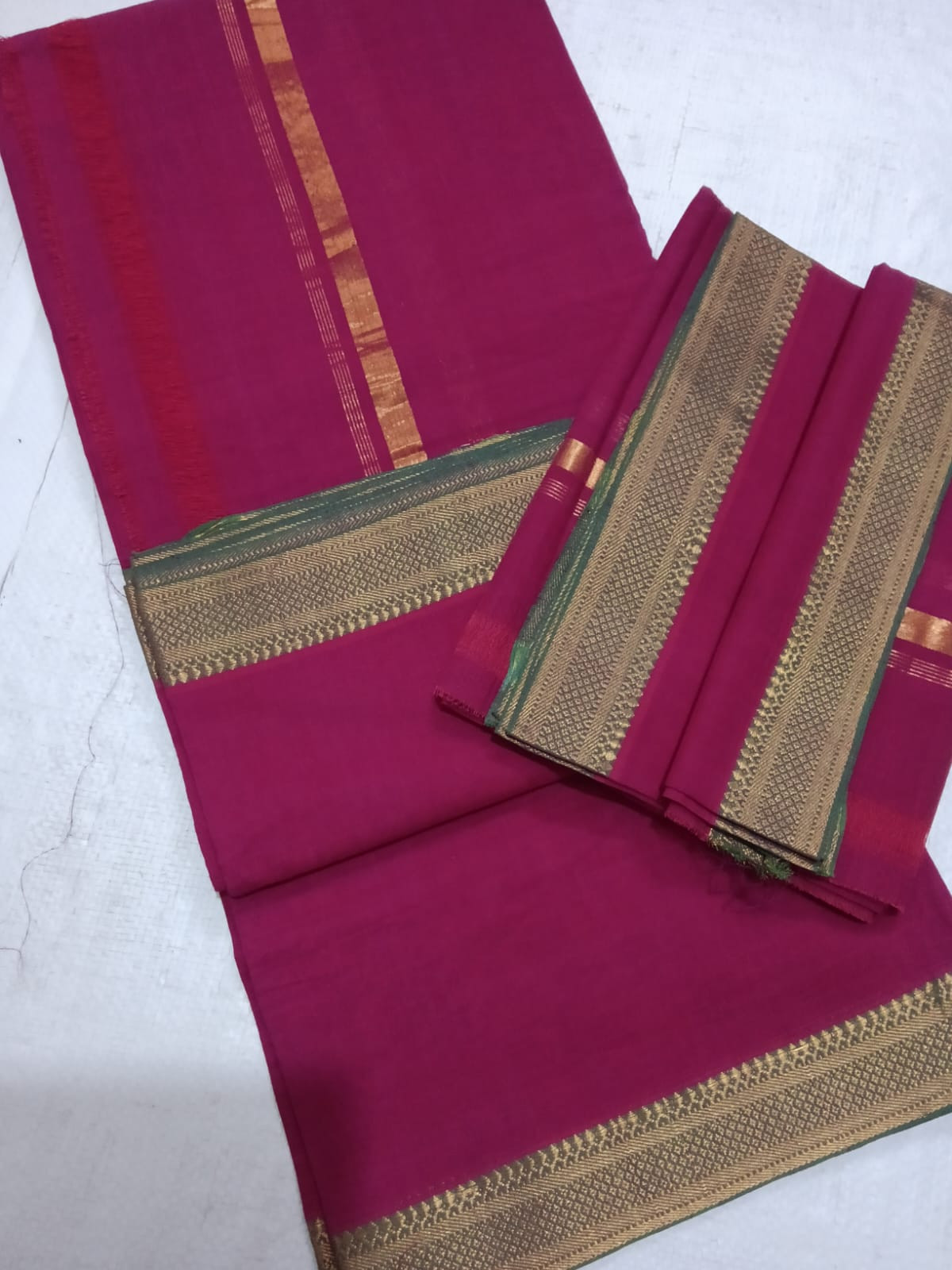 Handloom Mangalagiri Pure Cotton Pancha Kanduva Set for Men