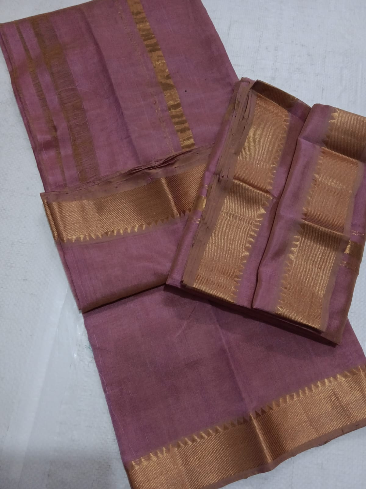 Handloom Mangalagiri Silk Cotton Pancha Kanduva Set for Men