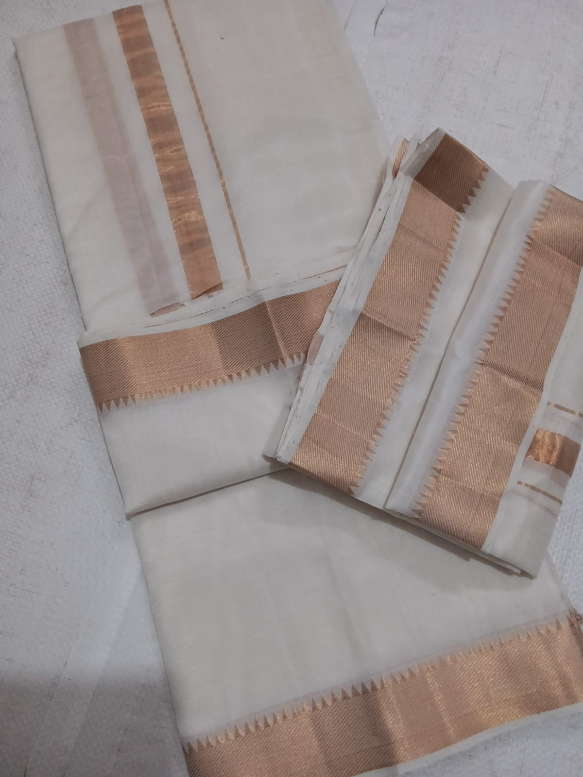Handloom Mangalagiri Silk Cotton Pancha Kanduva Set for Men