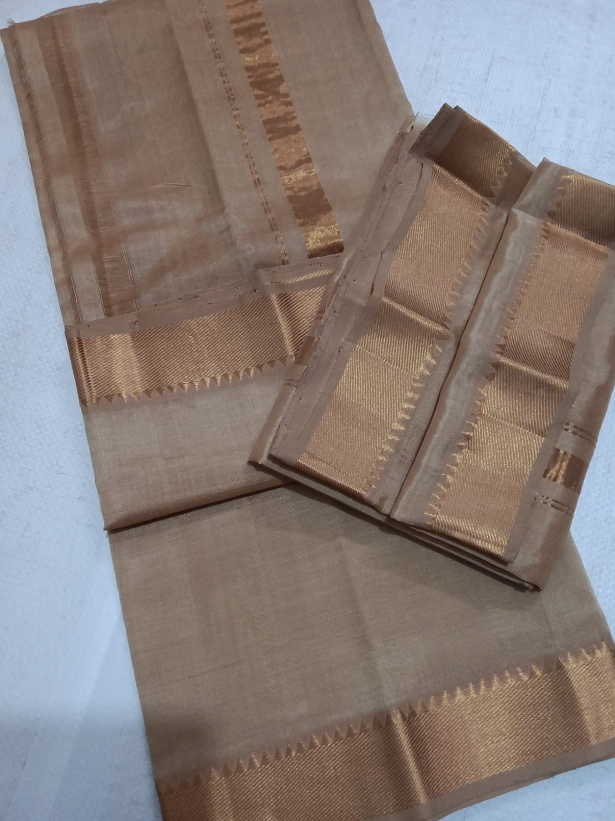 Handloom Mangalagiri Silk Cotton Pancha Kanduva Set for Men