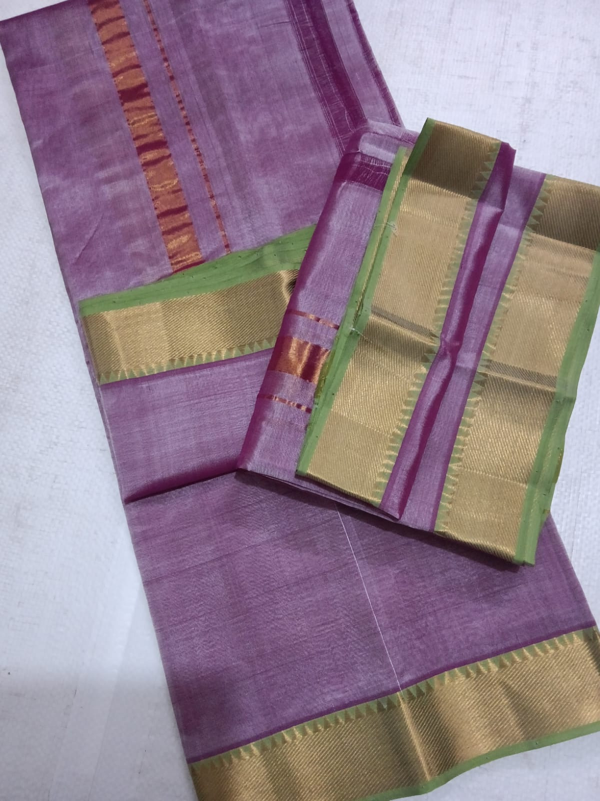 Handloom Mangalagiri Silk Cotton Pancha Kanduva Set for Men