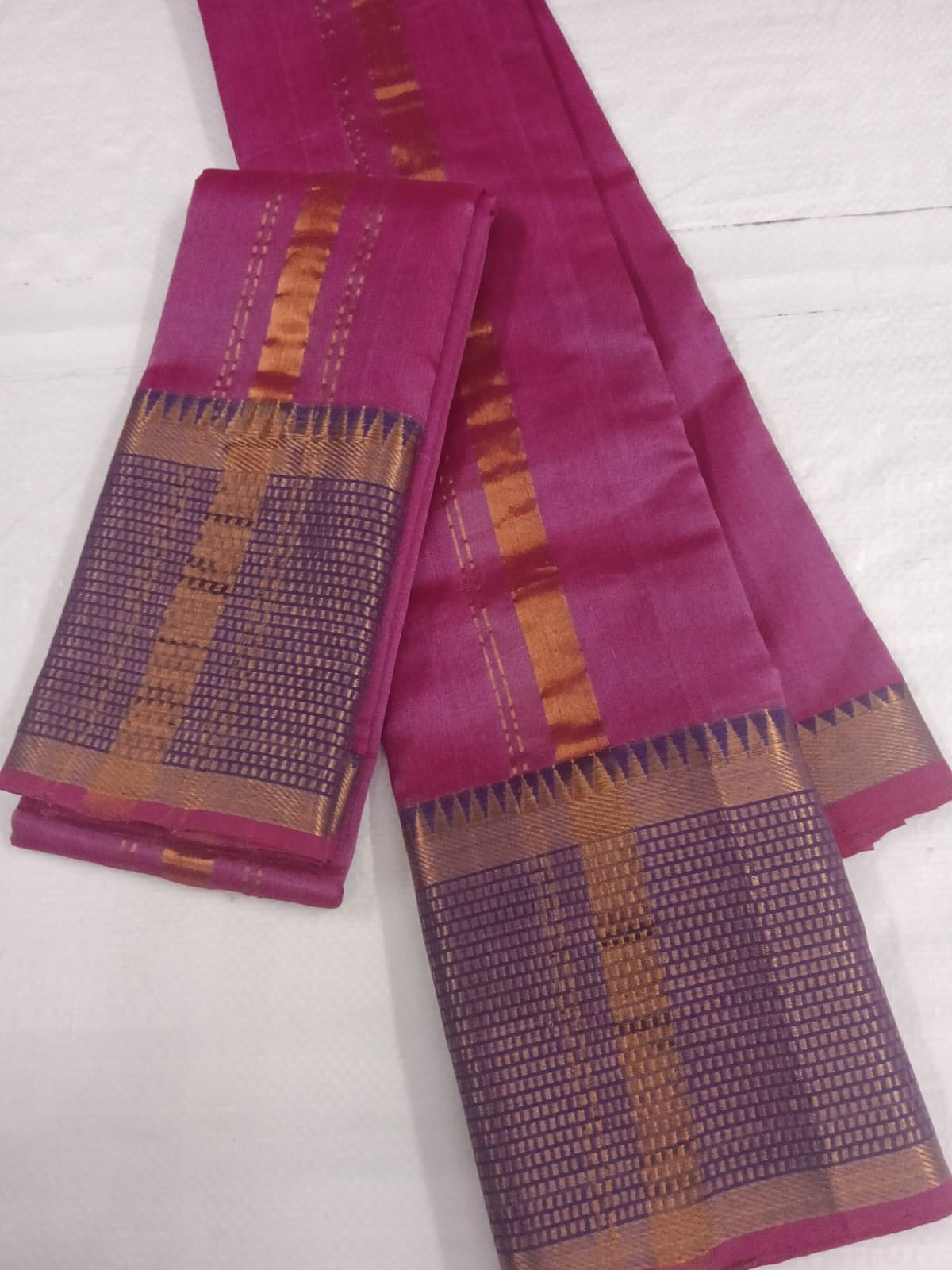 Handloom Mangalagiri Silk Cotton Pancha Kanduva Set for Men