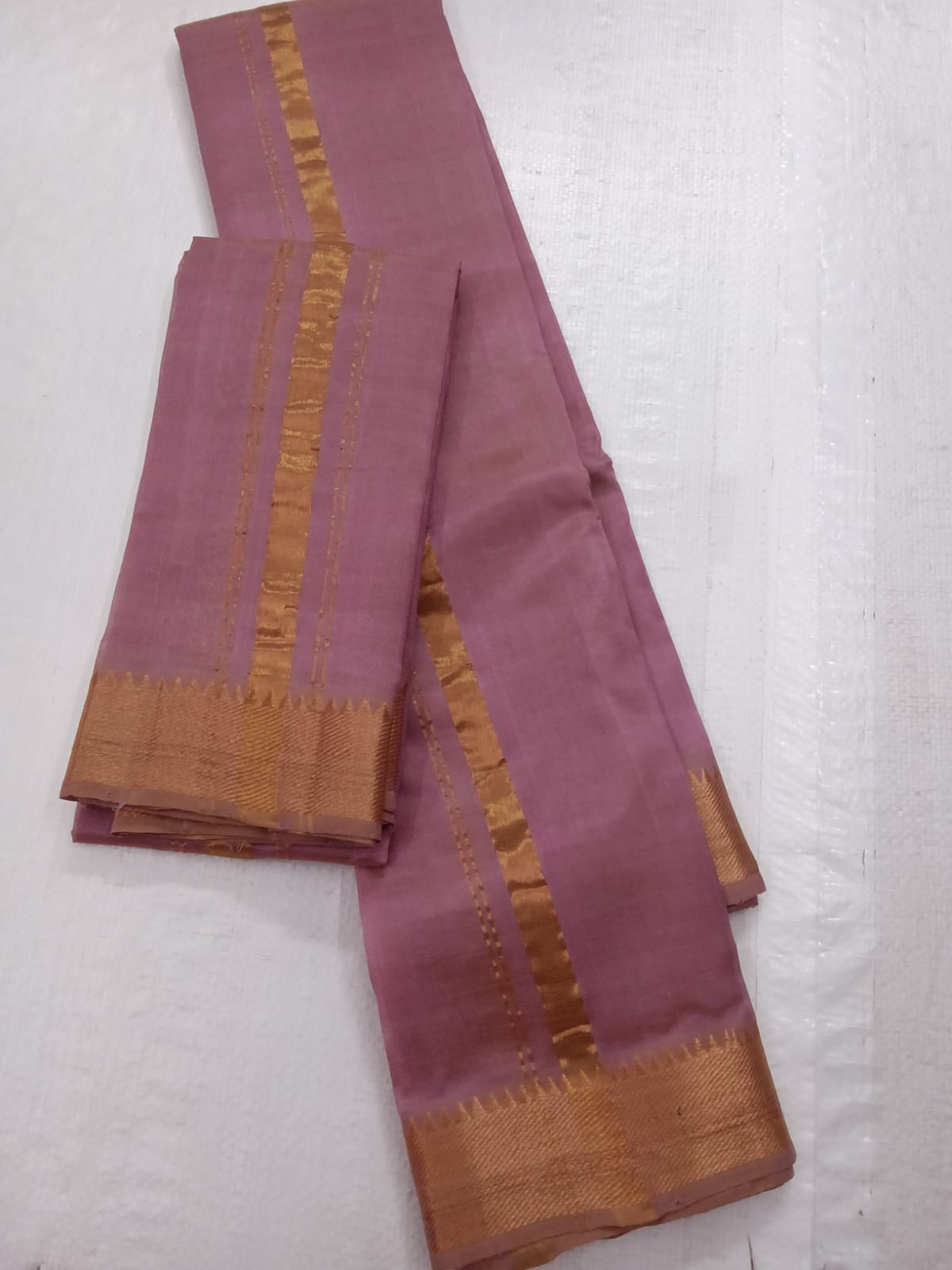 Handloom Mangalagiri Silk Cotton Pancha Kanduva Set for Men