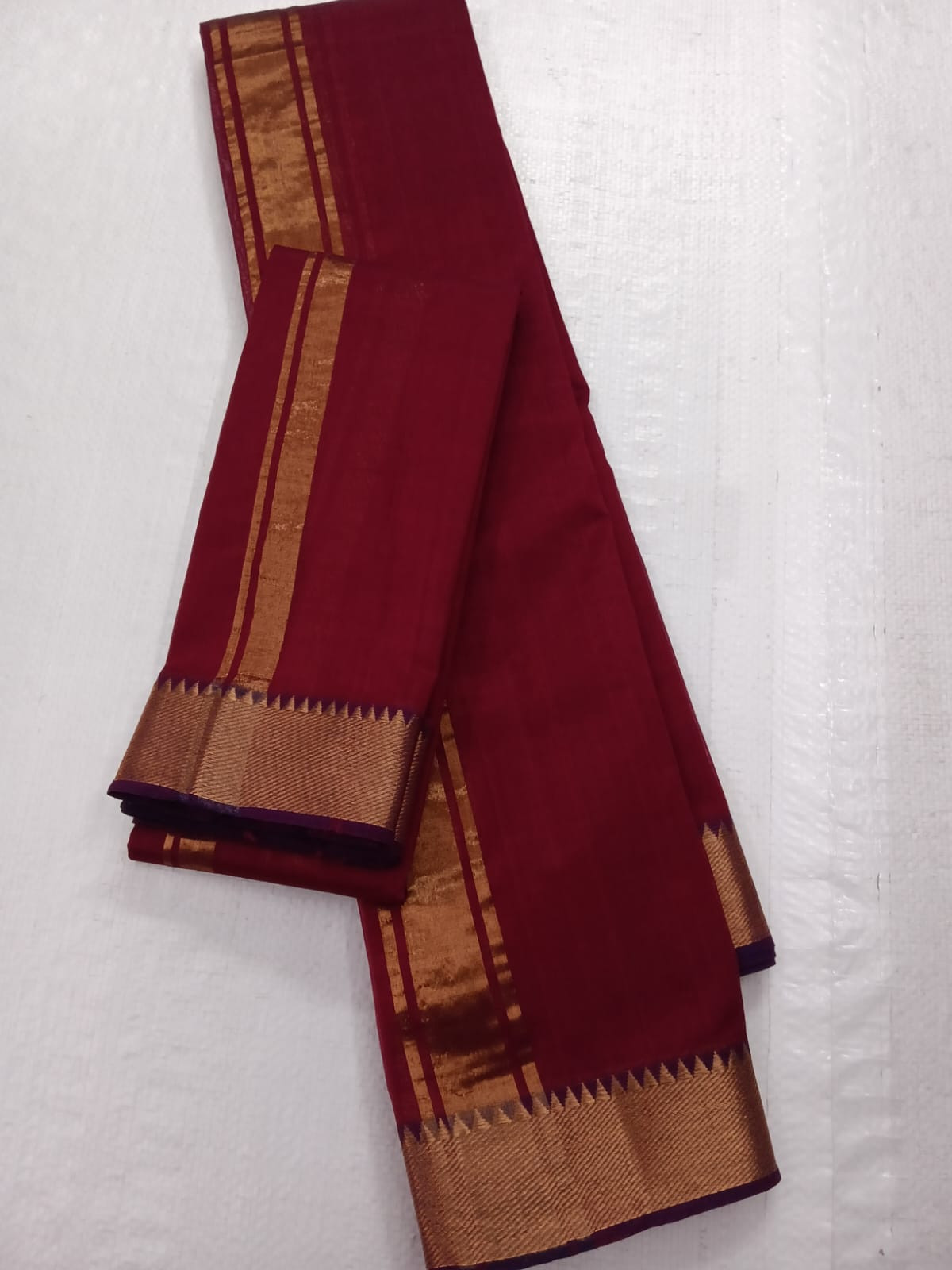 Handloom Mangalagiri Silk Cotton Pancha Kanduva Set for Men