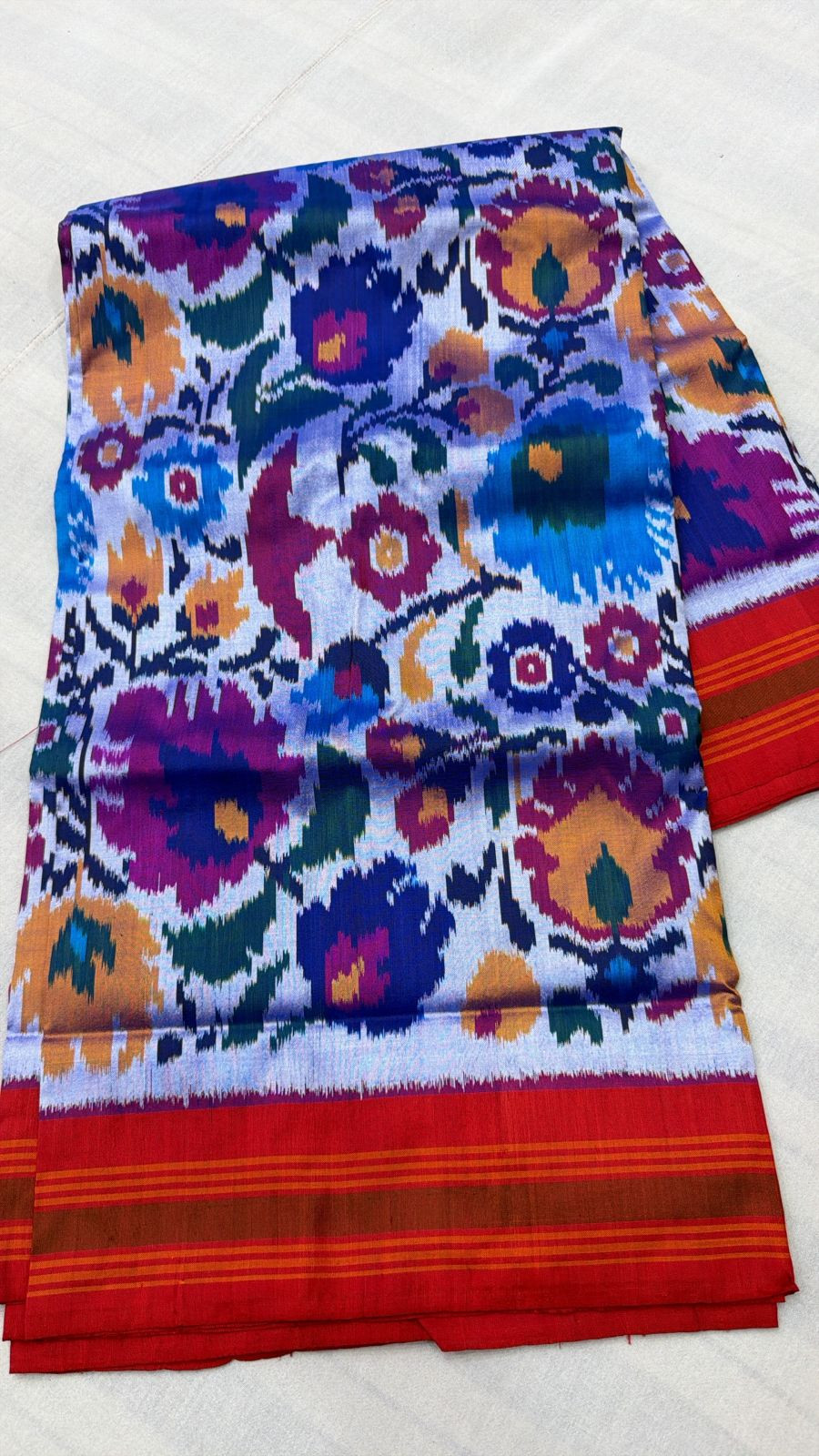 Patola Ikkat Pochampally Pure Silk Saree