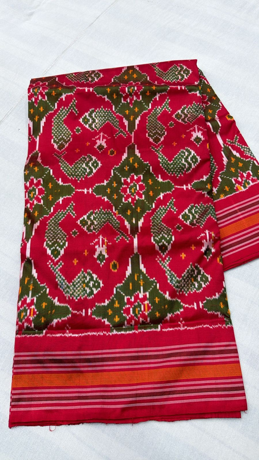 Patola Ikkat Pochampally Pure Silk Saree