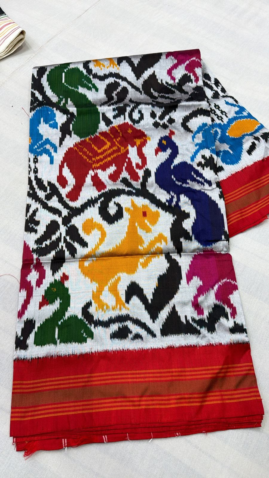 Patola Ikkat Pochampally Pure Silk Saree
