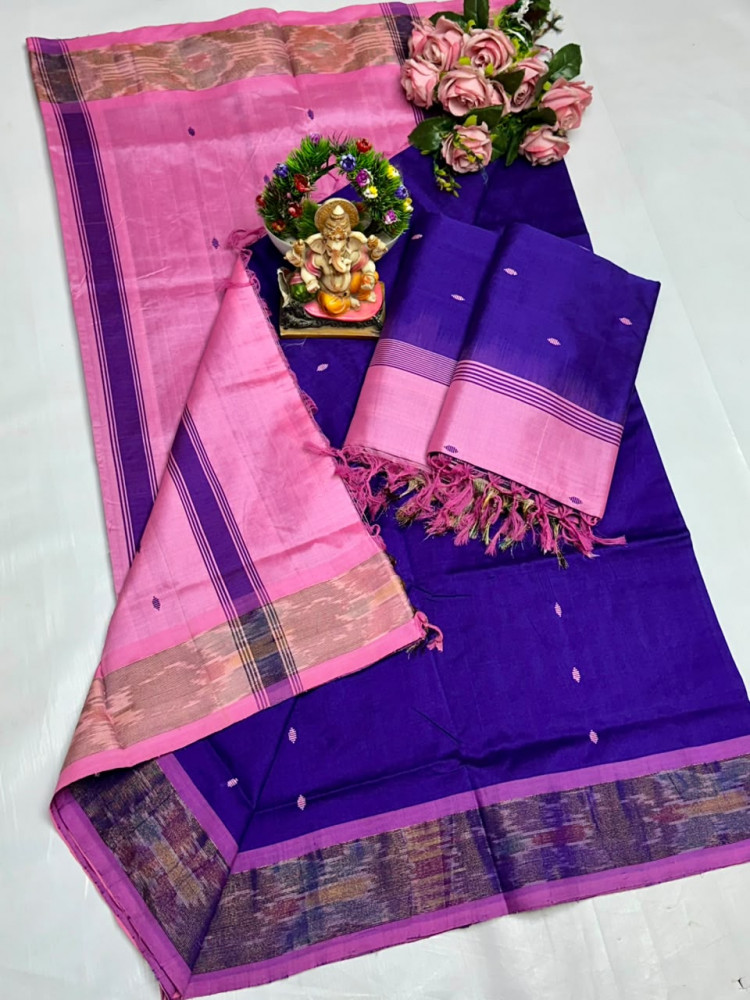 Image of Uppada Tripura Pattu Silk Cotton Saree