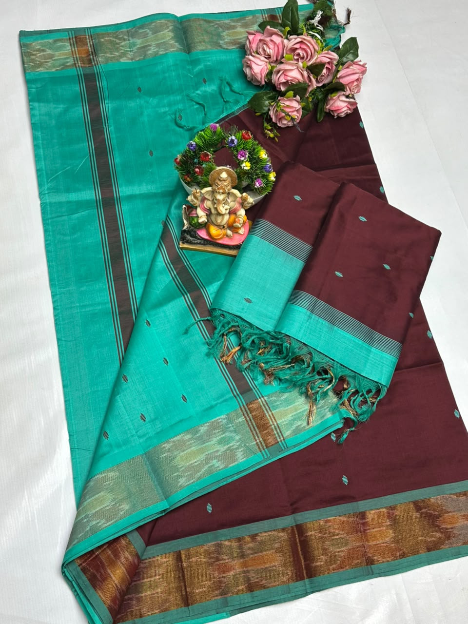 Uppada Tripura Pattu Silk Cotton Saree