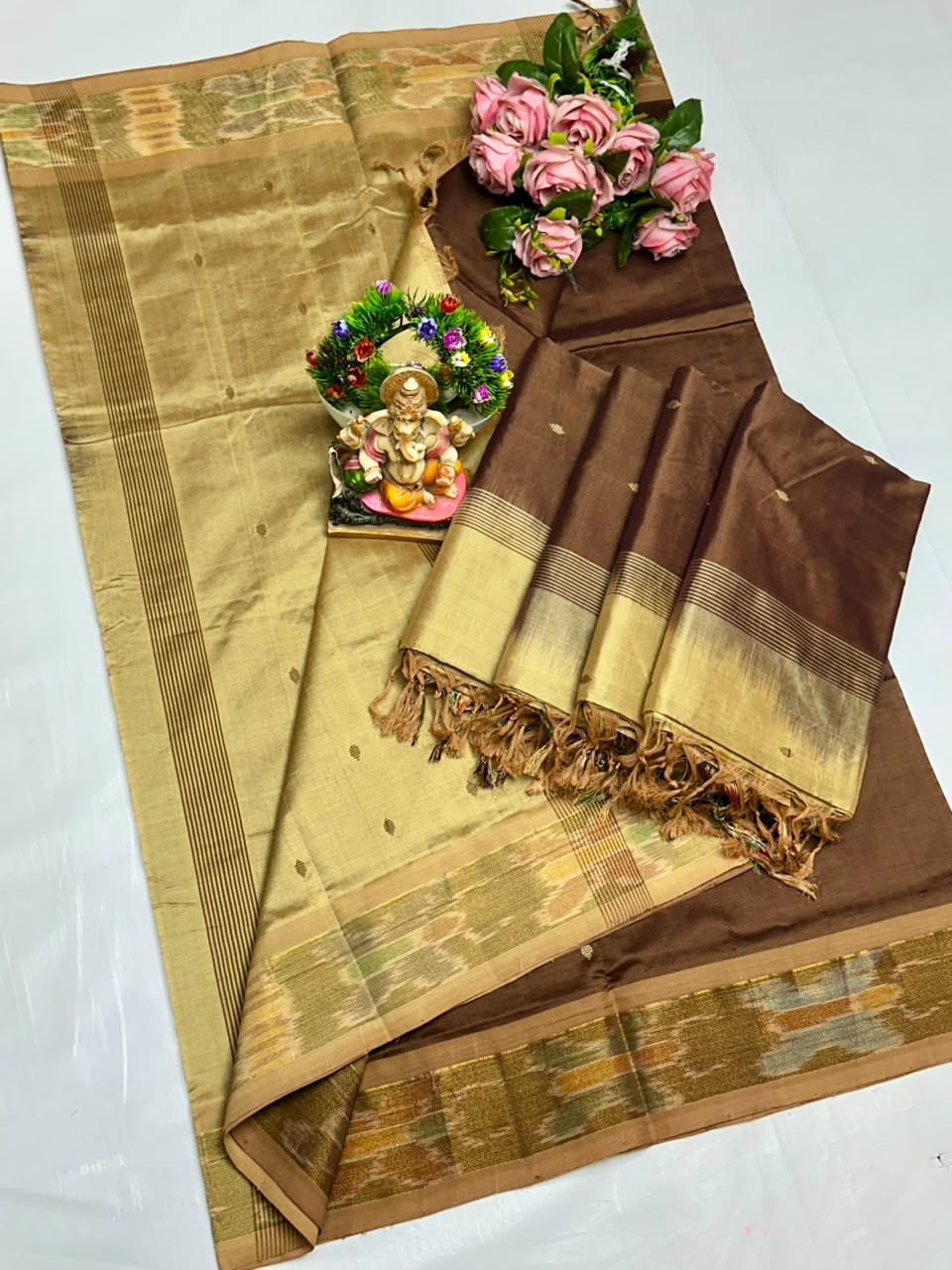 Uppada Tripura Pattu Silk Cotton Saree