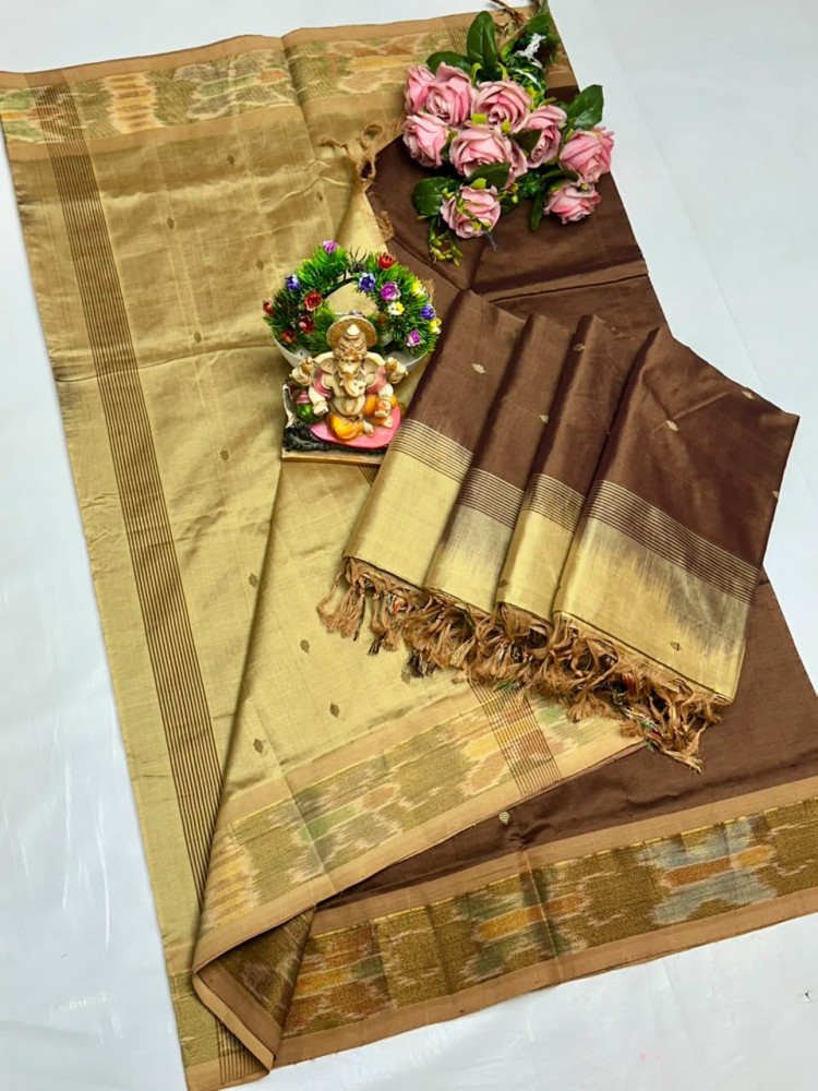 Image of Uppada Tripura Pattu Silk Cotton Saree