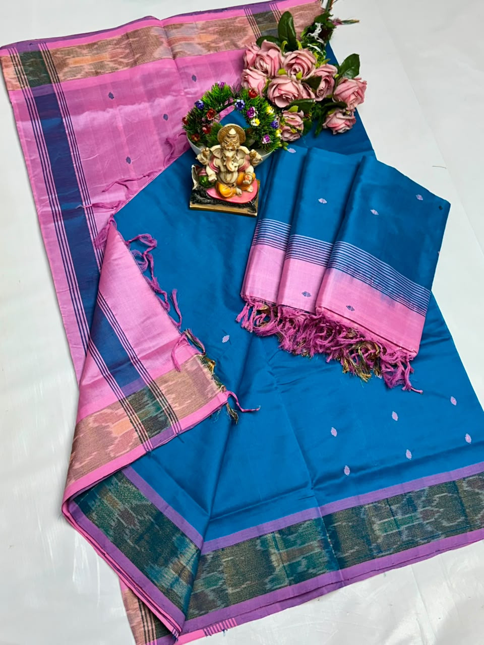 Uppada Tripura Pattu Silk Cotton Saree