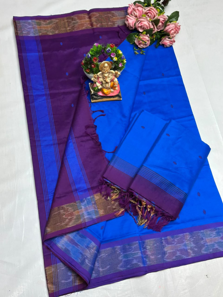 Image of Uppada Tripura Pattu Silk Cotton Saree
