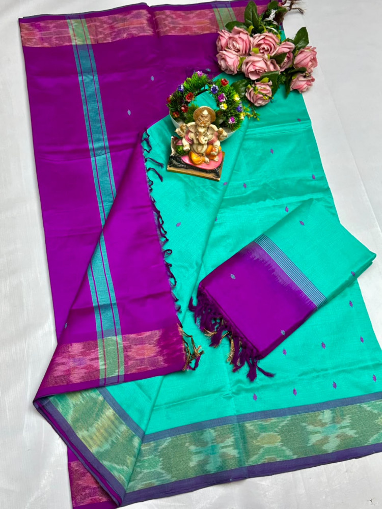 Image of Uppada Tripura Pattu Silk Cotton Saree
