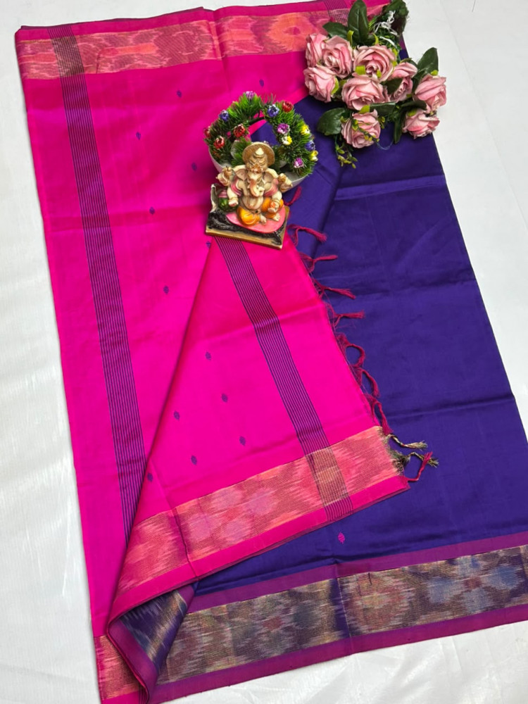 Image of Uppada Tripura Pattu Silk Cotton Saree