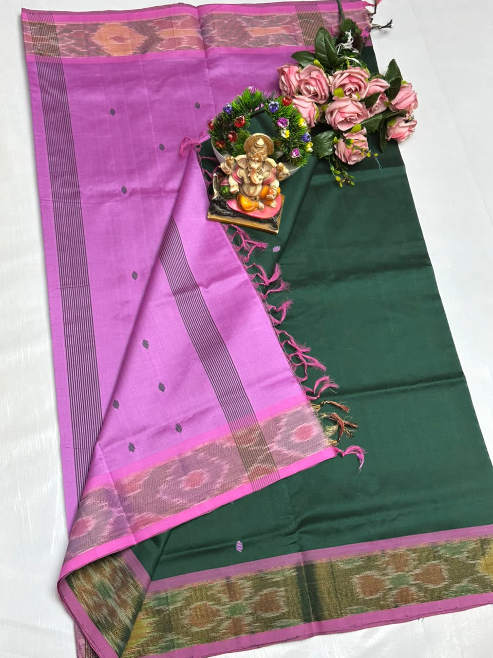 Uppada Tripura Pattu Silk Cotton Saree