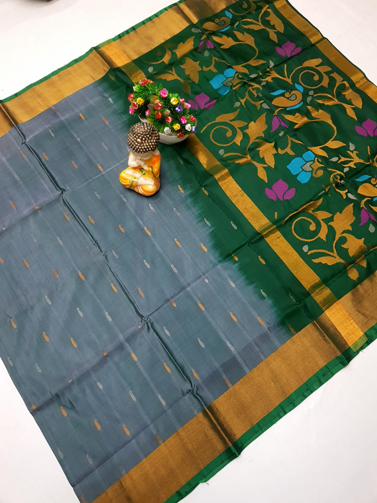 Uppada Pure Silk Jamdani Saree