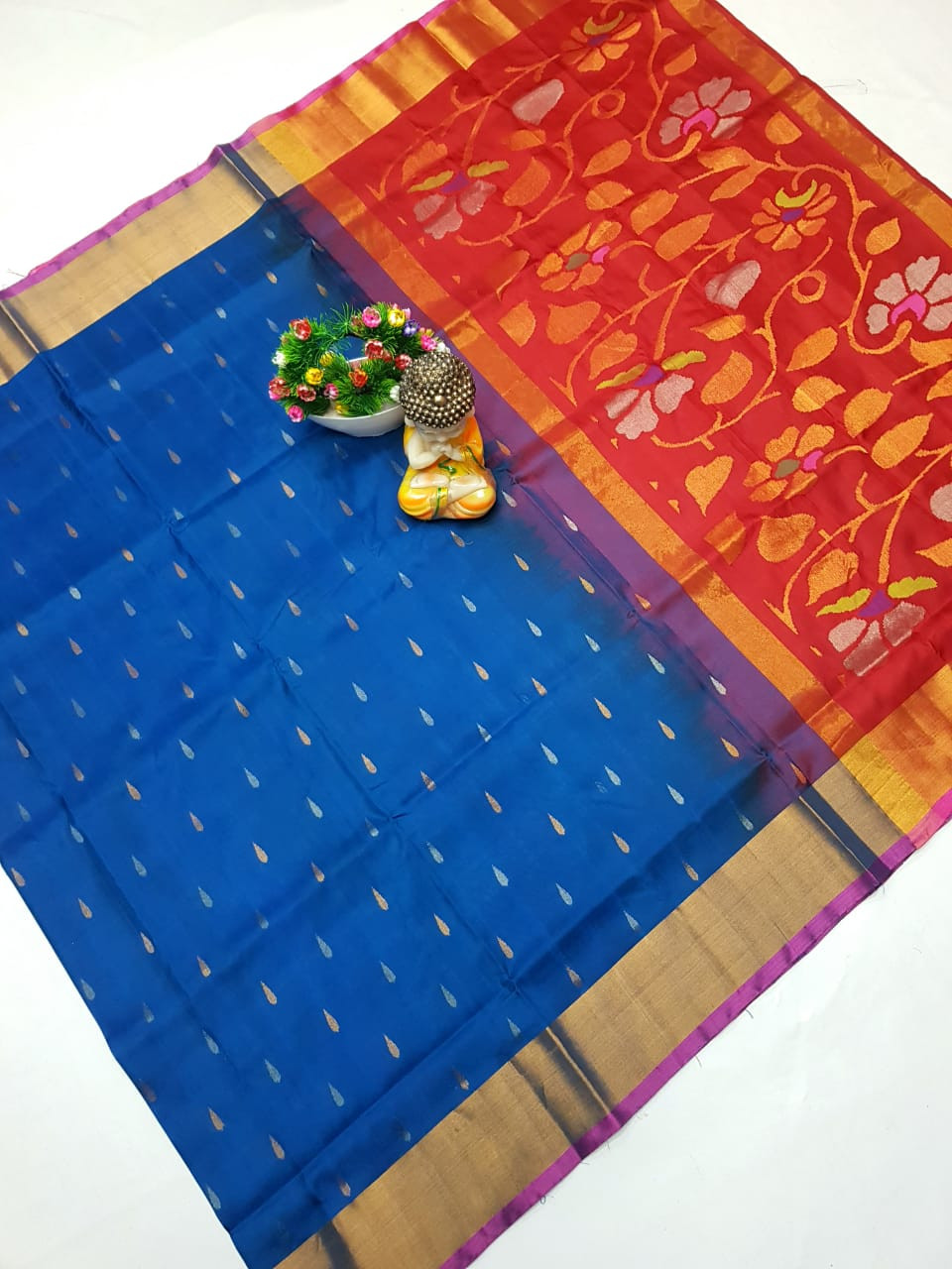 Uppada Pure Silk Jamdani Saree