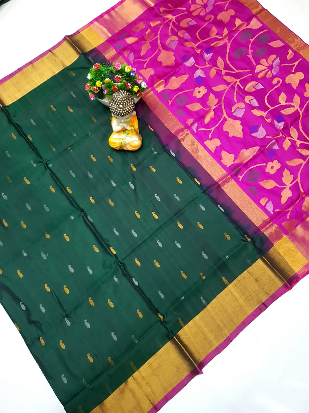 Uppada Pure Silk Jamdani Saree