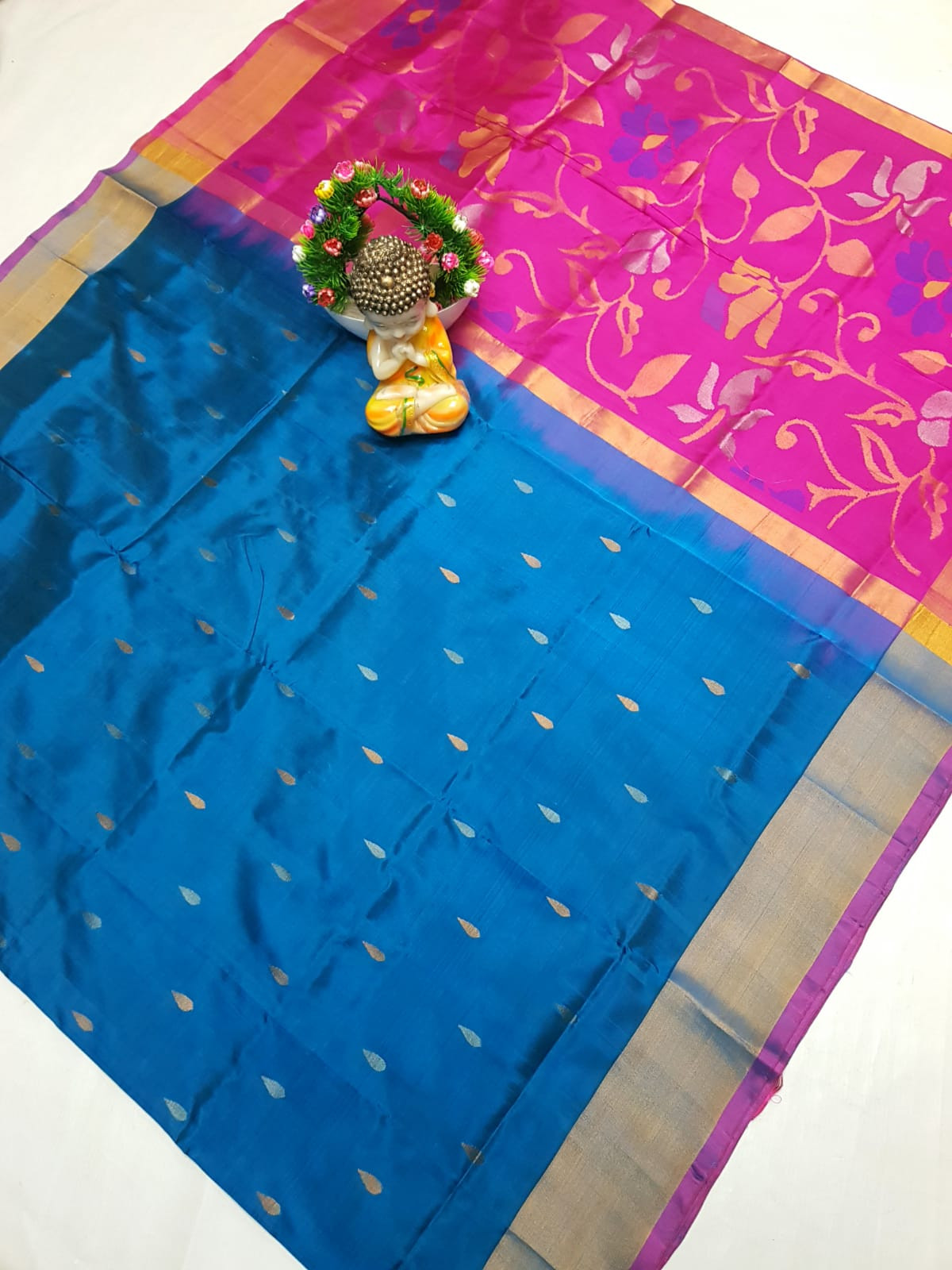Uppada Pure Silk Jamdani Saree