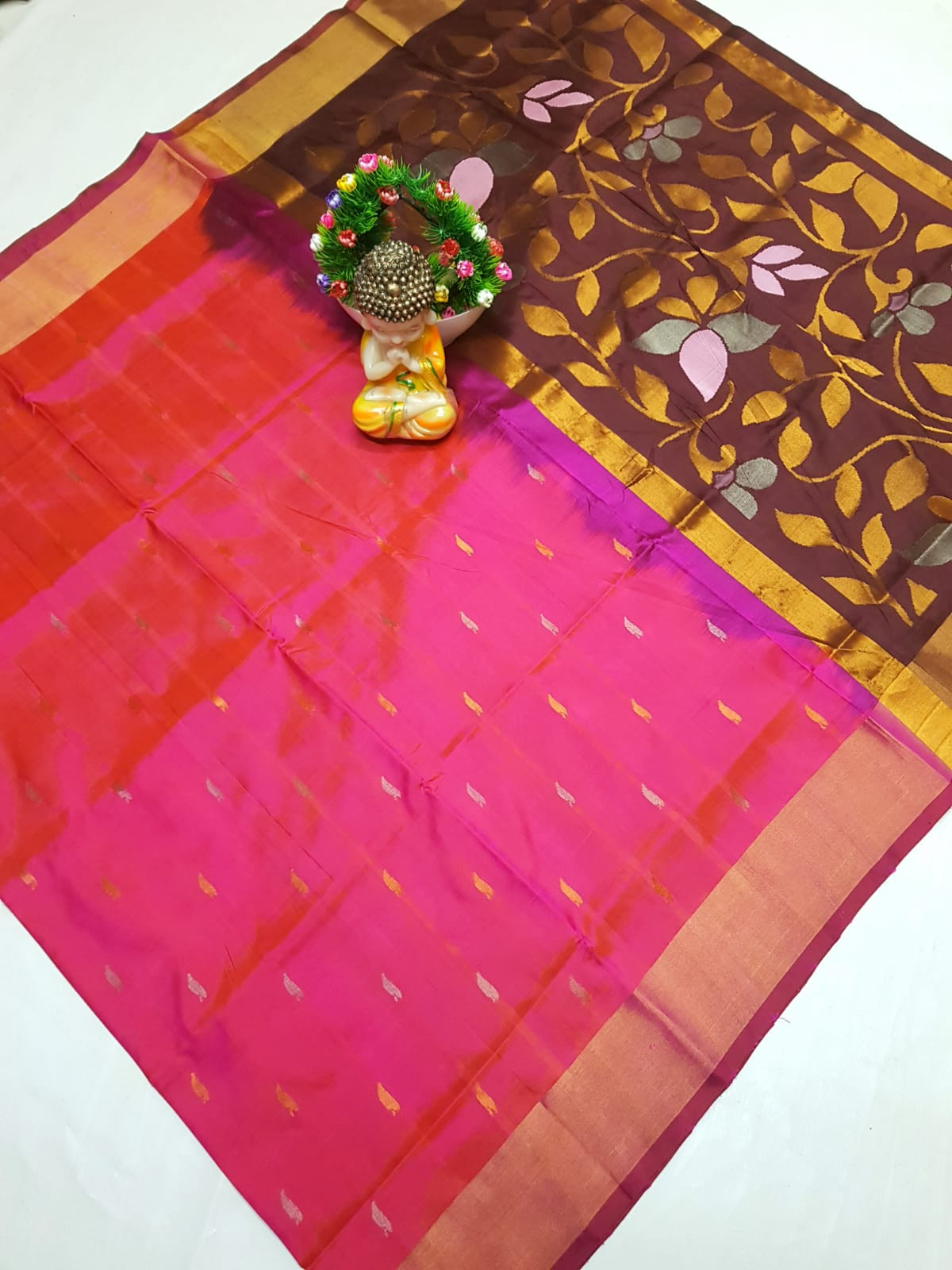 Uppada Pure Silk Jamdani Saree