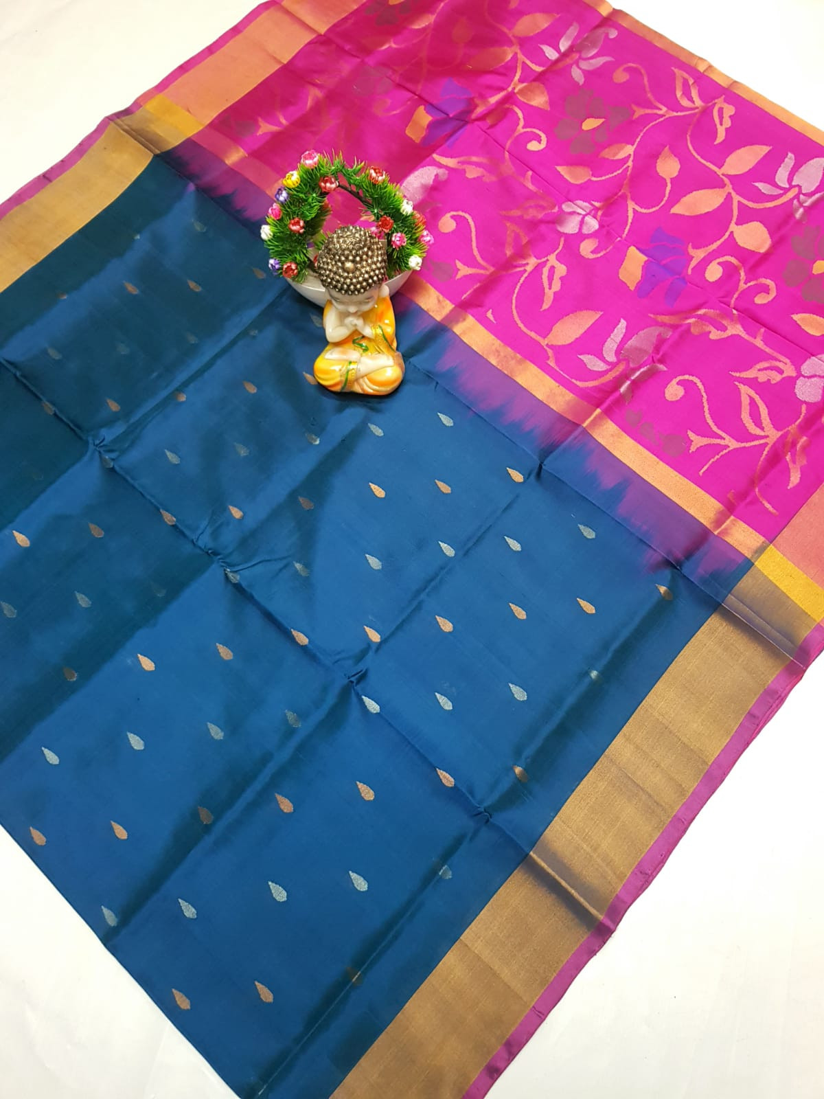 Uppada Pure Silk Jamdani Saree