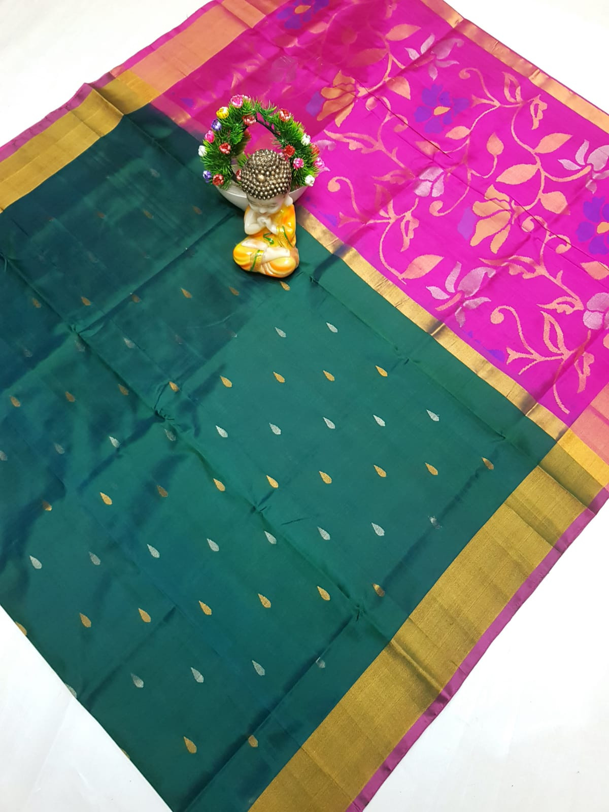 Uppada Pure Silk Jamdani Saree
