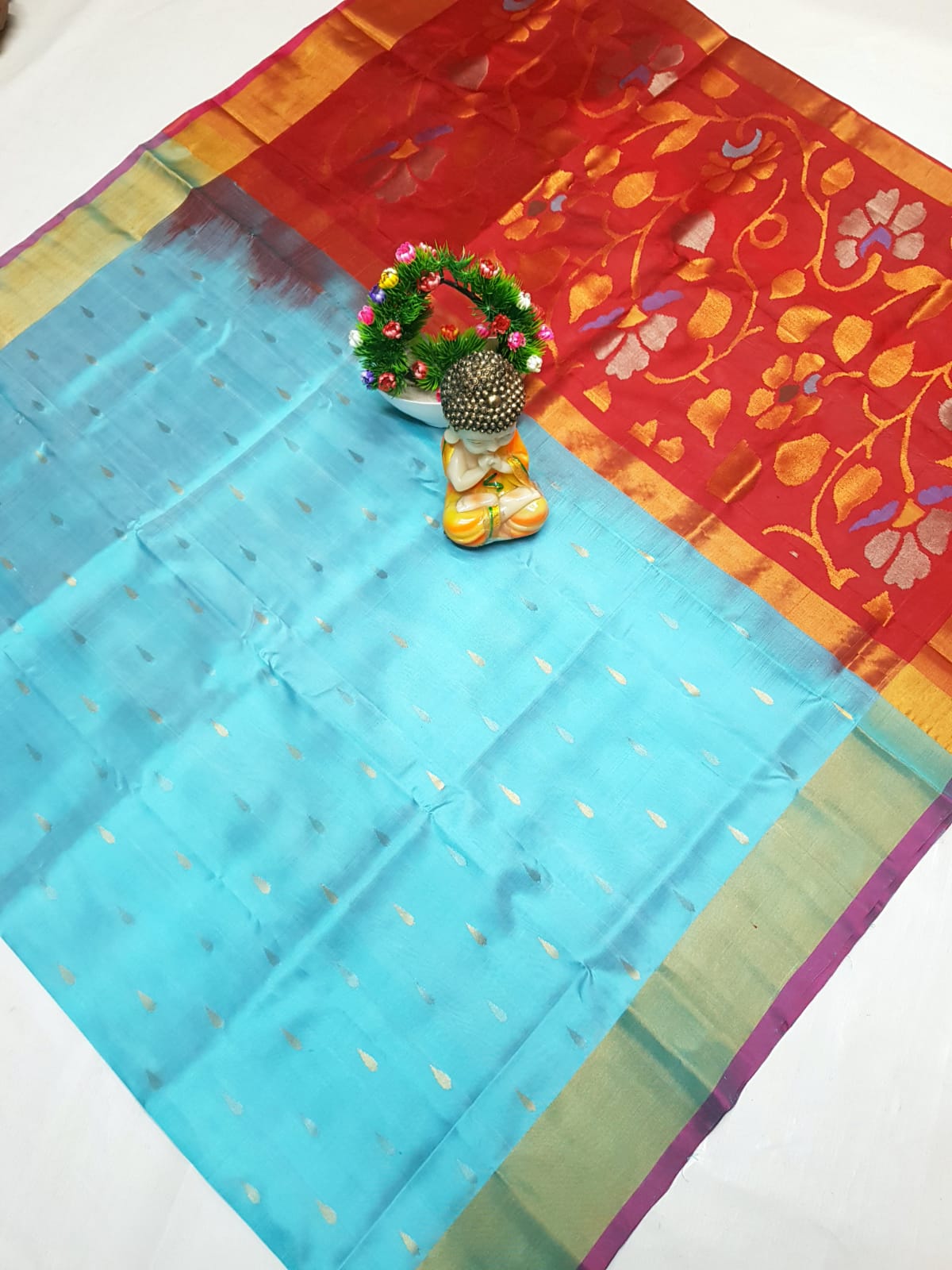 Uppada Pure Silk Jamdani Saree