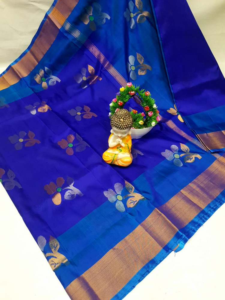 Image of Uppada Jamdani Butta Design Saree