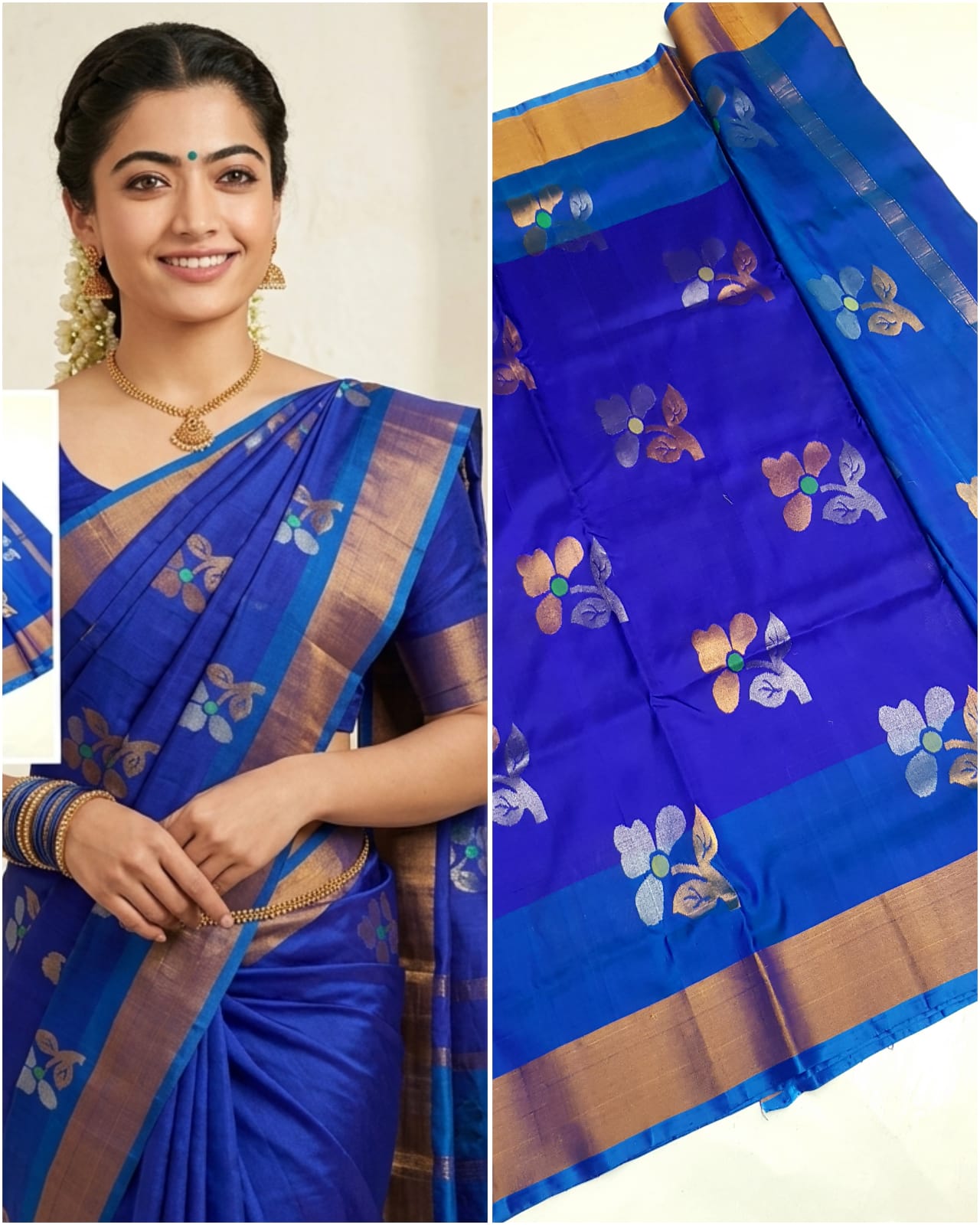 Uppada Jamdani Butta Design Saree