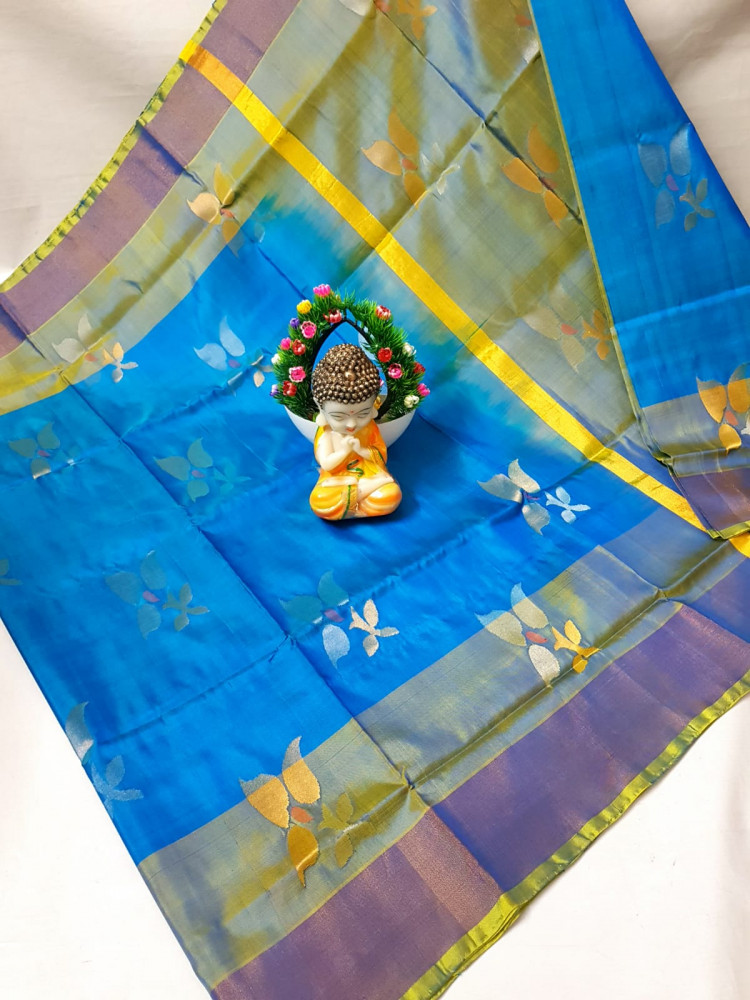 Image of Uppada Jamdani Butta Design Saree