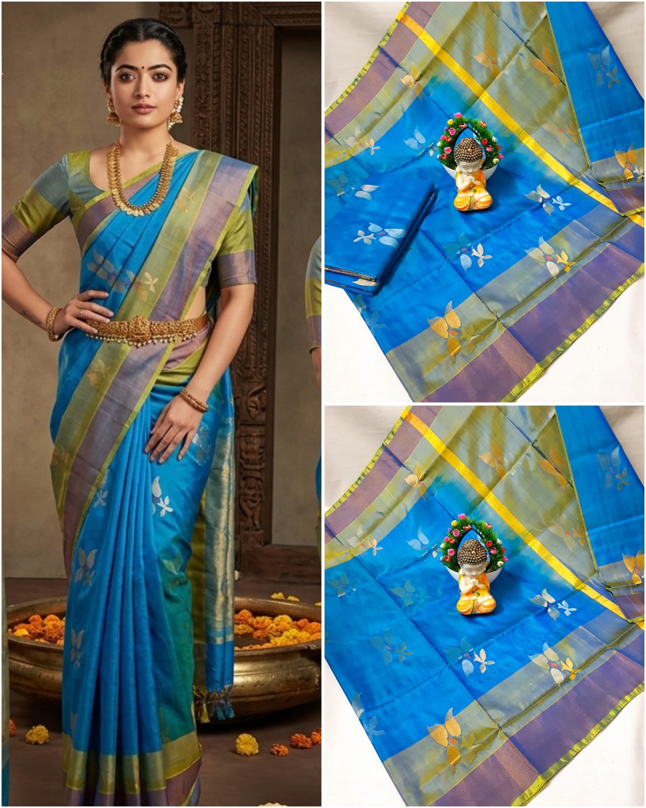 Uppada Jamdani Butta Design Saree