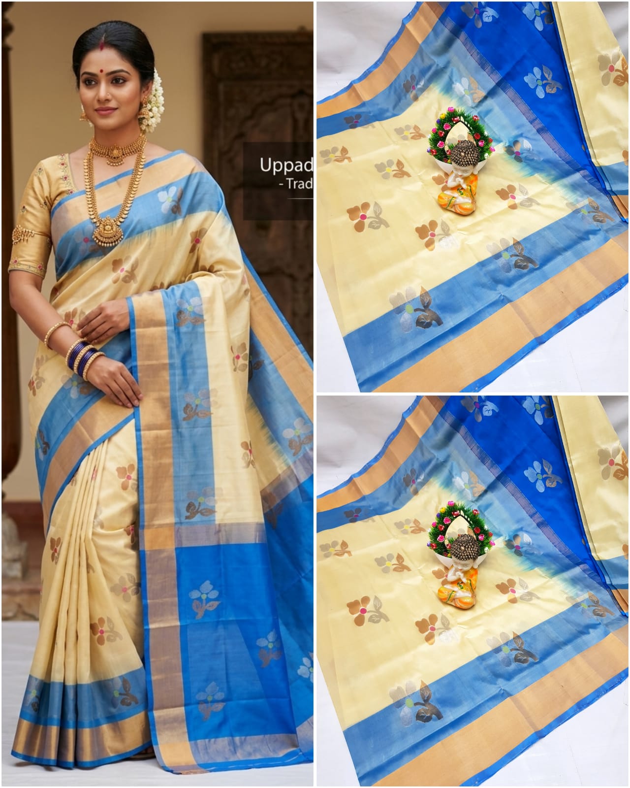 Uppada Jamdani Butta Design Saree