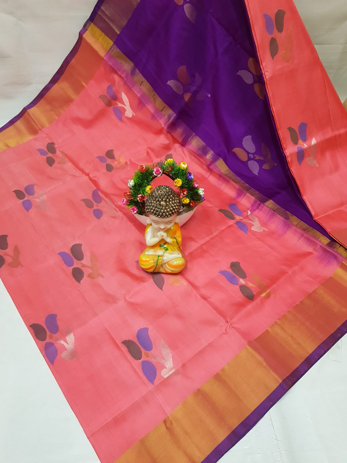 Uppada Jamdani Butta Design Saree