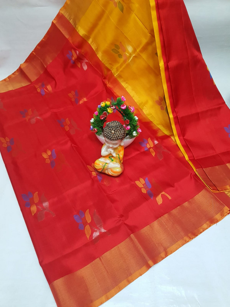 Image of Uppada Jamdani Butta Design Saree