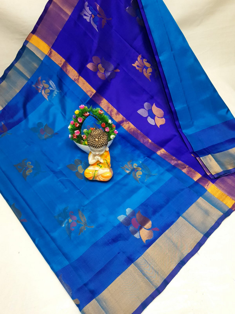 Image of Uppada Jamdani Butta Design Saree