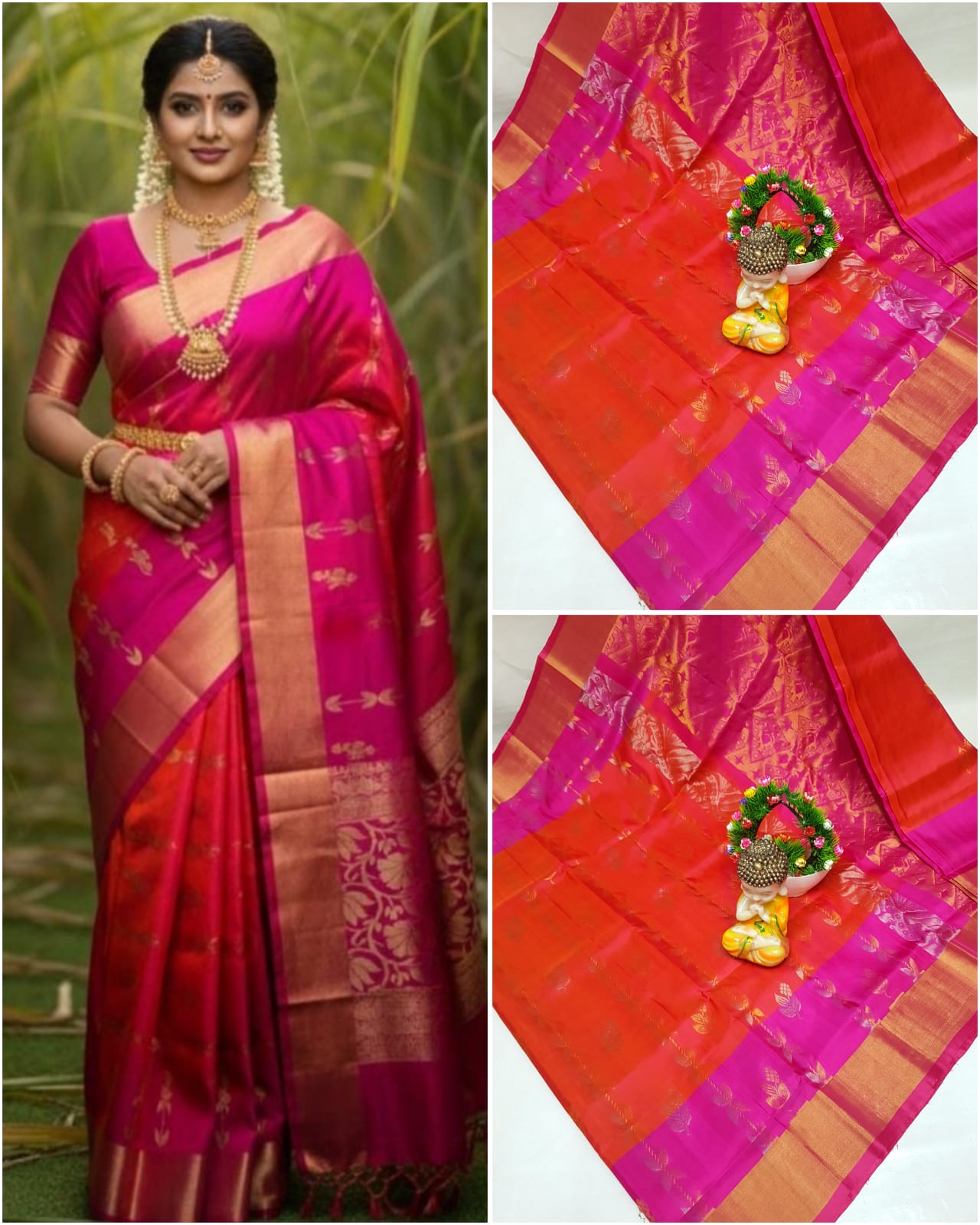 Uppada Butterfly Butta Design Saree