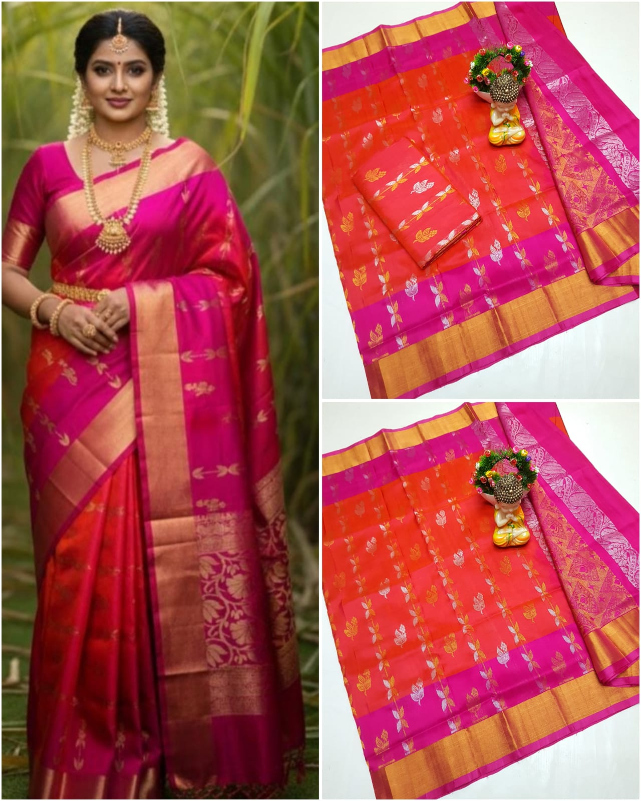 Uppada Butterfly Butta Design Saree