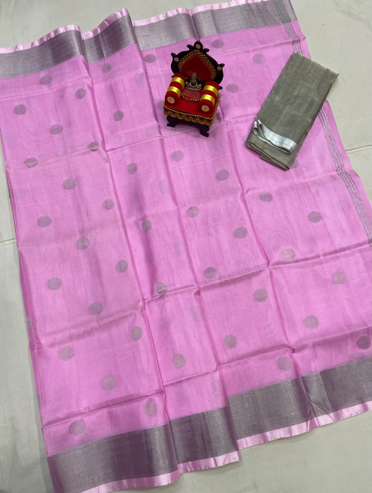 Uppada Pure Silk Coin Butta Saree